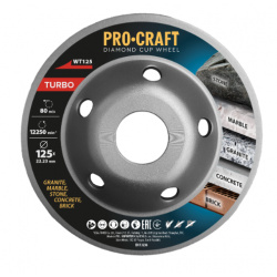 klikni pre zväčšenie Procraft WT125 Diamantová brúsna čaša Turbo