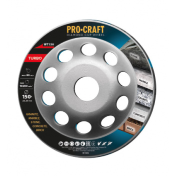 Procraft WT150 Diamantová brúsna čaša Turbo
