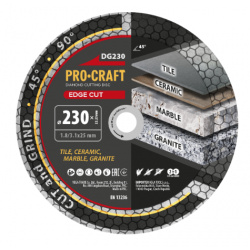 klikni pre zväčšenie Procraft DG230 Diamantový kotúč Edge Cut