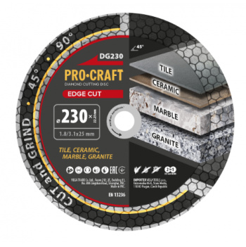 klikni pre zväčšenie Procraft DG230 Diamantový kotúč Edge Cut
