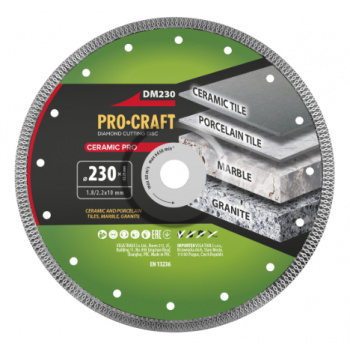 klikni pre zväčšenie Procraft DM230 Diamantový rezný kotúč Ceramic PRO