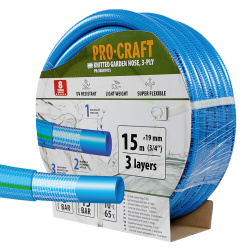 Procraft PR-3KGH1915 Záhradná hadica 3-vrstvová, 3/4" 15 m
