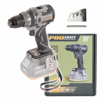 Procraft Industrial CD20Abb Akumulátorový vŕtací skrutkovač  (bez akumulátora a nabíjačky)
