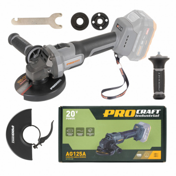 Procraft Industrial AG125A bb Akumulátorová brúska (bez akumulátora a nabíjačky)