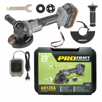Procraft Industriual AG125A Aku brúska