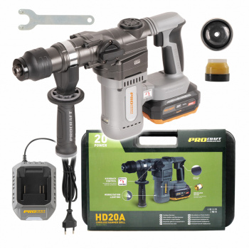 Procraft Industrial HD20A Akumulátorové vŕtacie kladivo