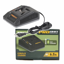 klikni pre zväčšenie Procraft Industrial C20/6.5 Nabíjačka pre 20V Li-ion akumulátory