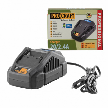 klikni pre zväčšenie Procraft 20/2.4A Nabíjačka pre 20 V Li-ion batérie