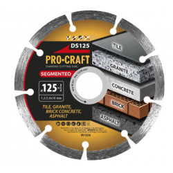 klikni pre zväčšenie Procraft DS125 Diamantový rezný kotúč Segmented