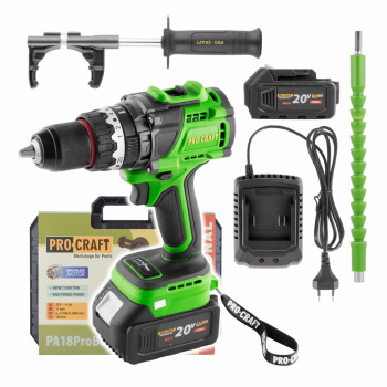 Procraft PA18ProBL-1B-C Akumulátorový skrutkovač