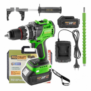 Procraft PA18ProBL-1B-C Akumulátorový skrutkovač
