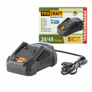 klikni pre zväčšenie Procraft 20/4A Nabíjačka pre 20V Li-ion batérie Procraft 20/4A Fast Charge