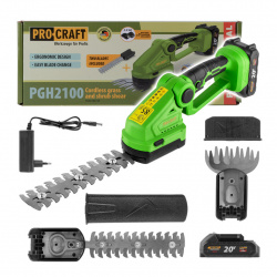Procraft PGH2100 Akumulátorové nožnice na trávu/plotostrih
