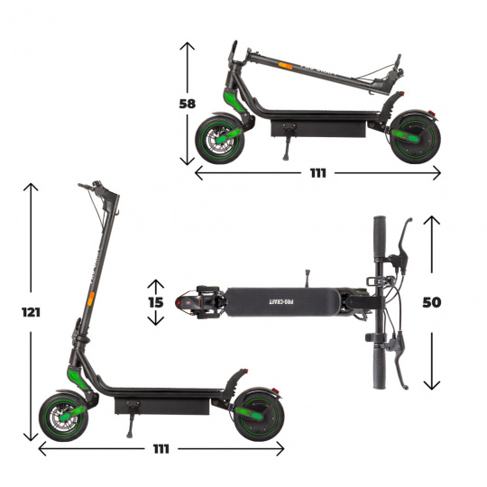 Procraft DS500L Elektrokoloběžka