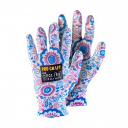 Procraft GL-G9 Pracovné rukavice záhradné máčané v nitrile, L