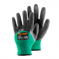 Procraft GL-LW9 Pracovné rukavice máčané v latexe, L