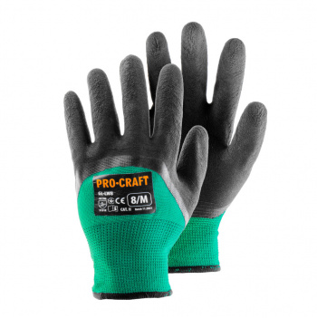 Procraft GL-LW9 Pracovné rukavice máčané v latexe, L