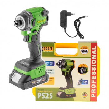 Procraft PS25-1B-C Aku rázový uťahovák