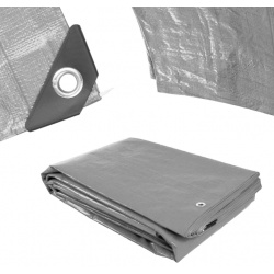 klikni pre zväčšenie Procraft ST3x6 Plachta 200g/m² nepremokavá s okami 3x6 m strieborná