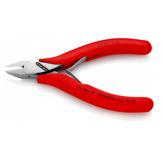 KNIPEX 7741115 Kliešte štikacie bočné 115mm pre elektroniku 