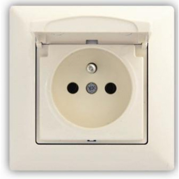 Visage IVORY - Zásuvka 230V (IP44, béžová) 01281200100139