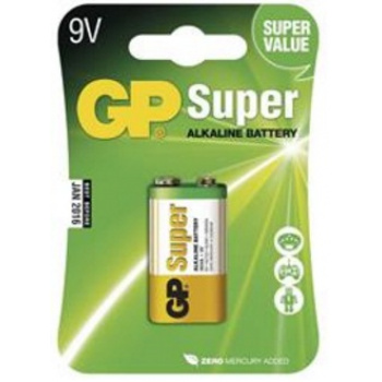 Batéria alkalická GP Super (9V / 6LF22)