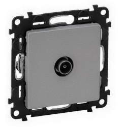 Legrand VALENA LIFE Zásuvka TV koncová hliník 753360