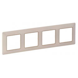 Legrand VALENA LIFE 4rámček béžový/zlatý 754064