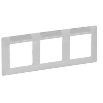 Legrand Valena Life - 3-násobný rámček s držiakom štítkov (biely) 754013