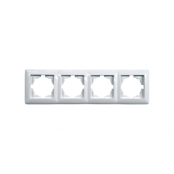 Visage SIMPLE - 4-násobný rámček (biely) 01281100000145