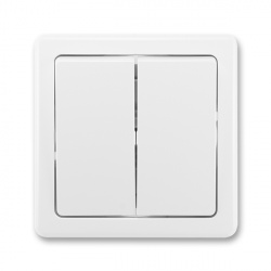 ABB Swing - Vypínač č.5b (6+6, biely) 3557G-C52340 B1