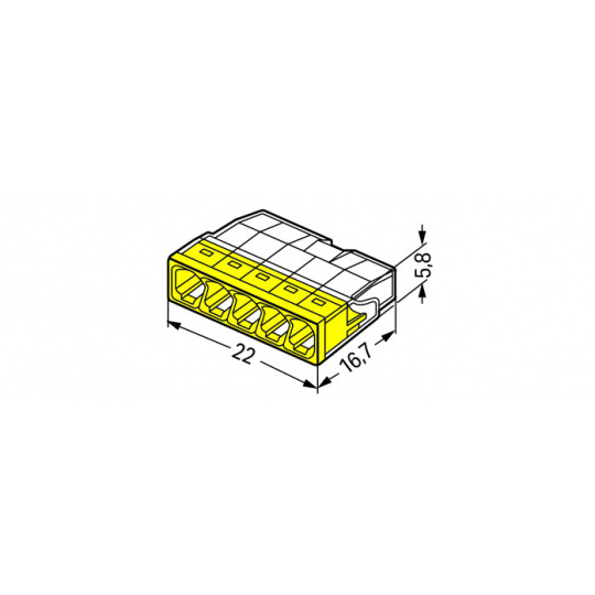 WAGO Svorka 5x0,5-2,5 mm (2273-205)