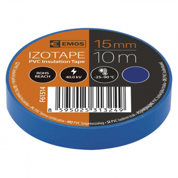 Páska izolačná PVC 15mm/10m (modrá)