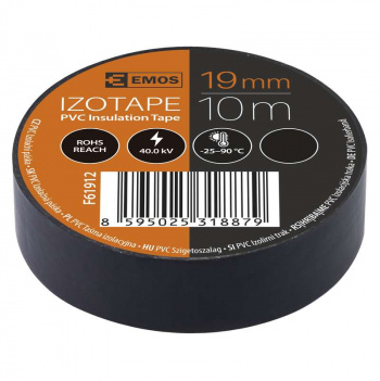 Páska izolačná PVC 19mm/10m (čierna)
