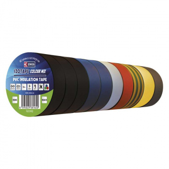 Páska izolačná PVC 15mm/10m (mix 10ks v balení)
