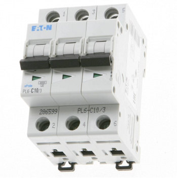 Istič EATON PL6 - C10/3 (6kA) 286599