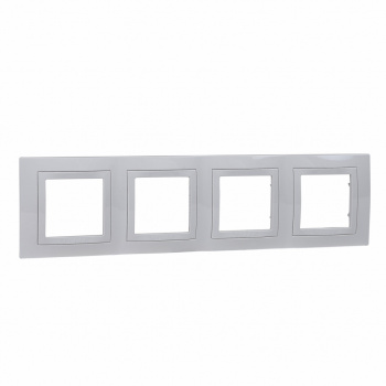 Schneider UNICA Basic 4-rámček polárna biela MGU2.008.18