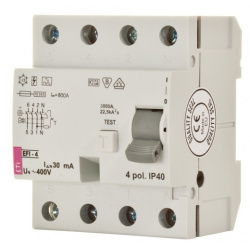 Prúdový chránič ETI EFI-4 - 80A/30mA/4p/AC 002062145