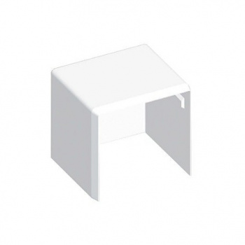 Kryt koncový 8641 HB (40x40, biely)