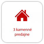 3 kamenné predajne